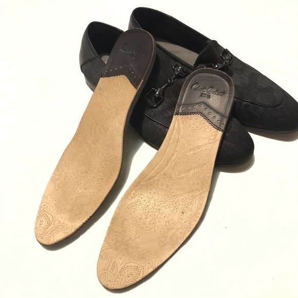 Robert Graham Mens Shoes Geometric Black Satin Horsebit Sculls Loafers Size 8.5M - Picture 12 of 12